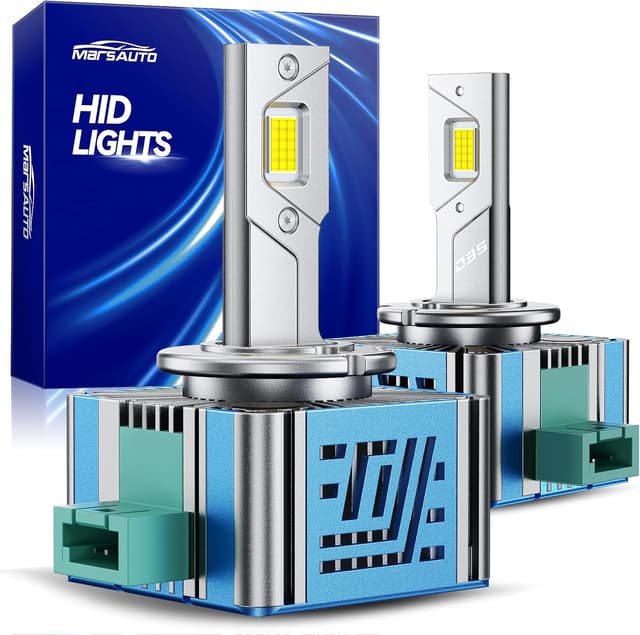 Detalle de Marsauto D3S HID Xenon Bulbs (6500K White) — Plug-and-Play Fog Light Bulb, IP68 (Pack of 2)