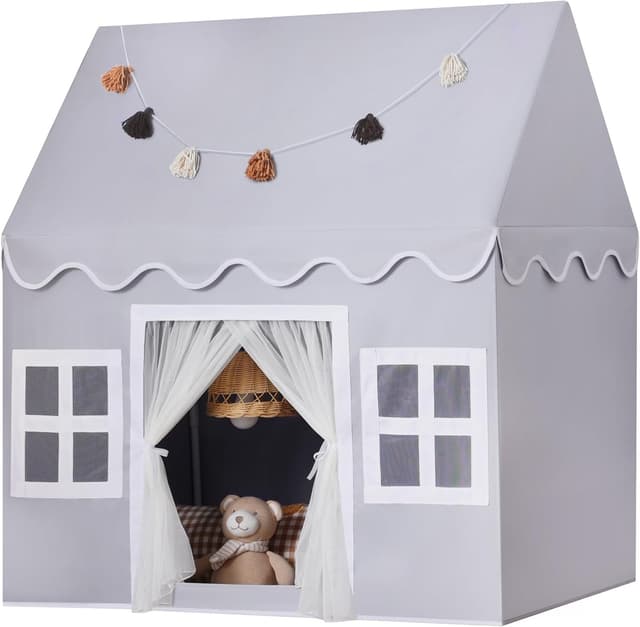 Imagen de Wilwolfer Tienda de campaña infantil Tipi para interiores y exteriores en OfertitasTOP