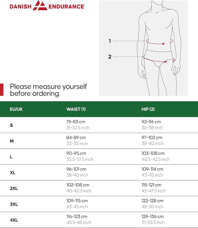 Detalle 2 de DANISH ENDURANCE men’s bamboo boxers (soft, breathable, tagless) – 6 or 10 pack