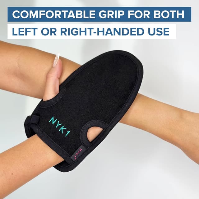 Detalle de DEEP Exfoliation Body Exfoliator Mitt for Dead Skin Removal (1 Glove) – washable exfoliating glove