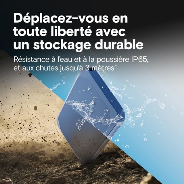 Detalle 2 de Crucial X10 2To SSD Externe Portable