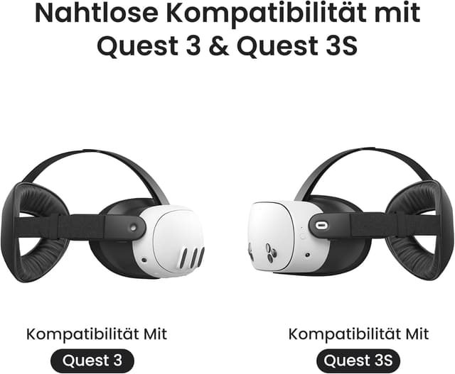 Detalle 2 de KIWI design K4 Flex Komfort-Kopfband für Meta Quest 3/3S (ohne Batterie) – verstellbar mit PU-Schaum