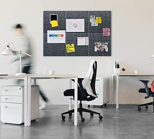 Detalle 2 de Uoisaiko Felt Board Tiles 30×30 cm, Pack of 6