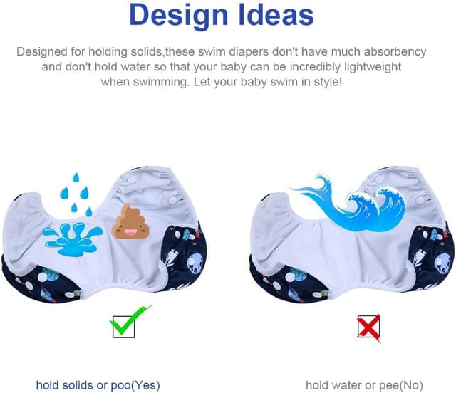 Detalle de Vicloon Pañales para Nadar 2 unidades