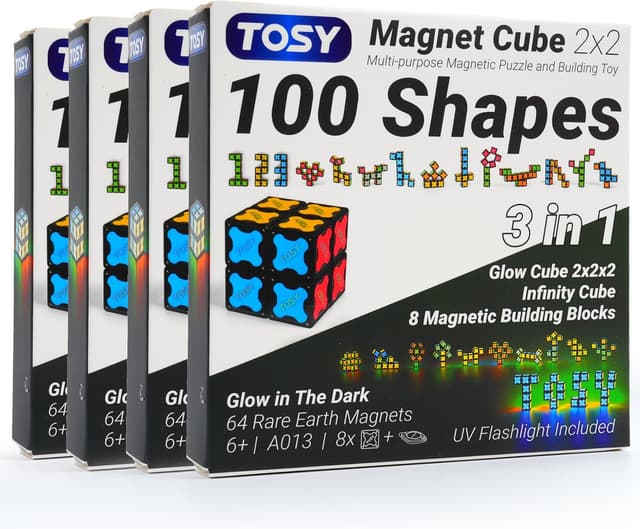 Detalle de TOSY Magnet Cube 2x2 8 Bausteine