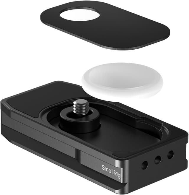 Detalle de SMALLRIG Universal-Montageplatte MD5422 für AirTag/SmartTag2 und Arca-Schnellwechsel