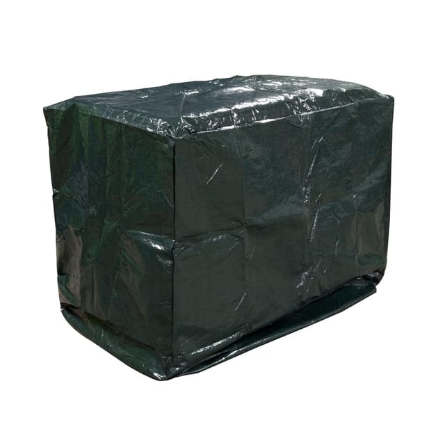 Detalle de Toolland housse de protection pour barbecue extérieur en polyéthylène – bâche rectangulaire vert 110 x 70 x 100 cm