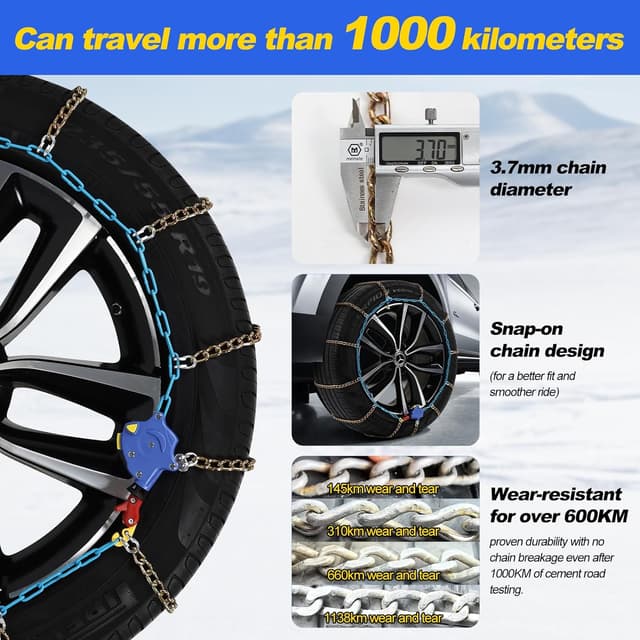 Thumbnail 2 de Auto Tightening Snow Chains ALN120 1-Min Fit