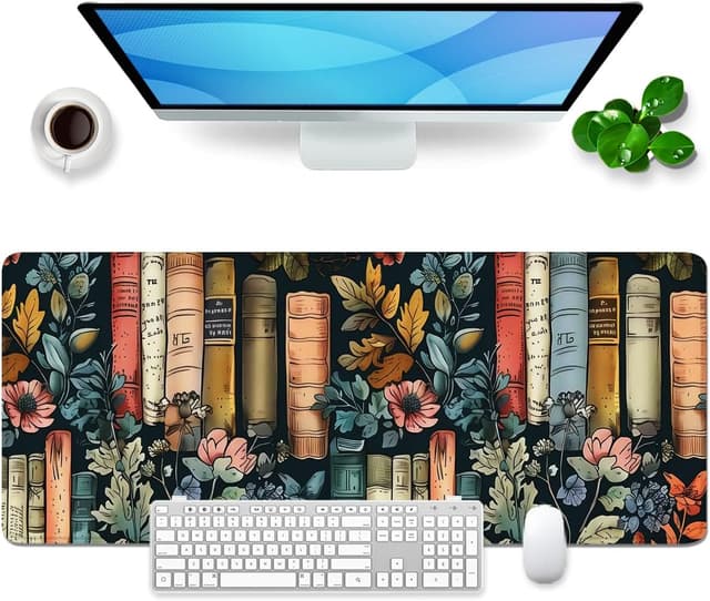 Detalle de Tapis de souris fleurs XL 80x30 cm