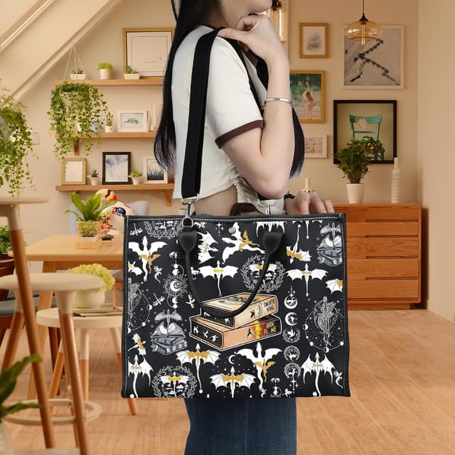 Thumbnail 6 de LEVLO Wing Dragon Cosmetic Bag (Wing Dragon LT) cotton canvas zipper pouch