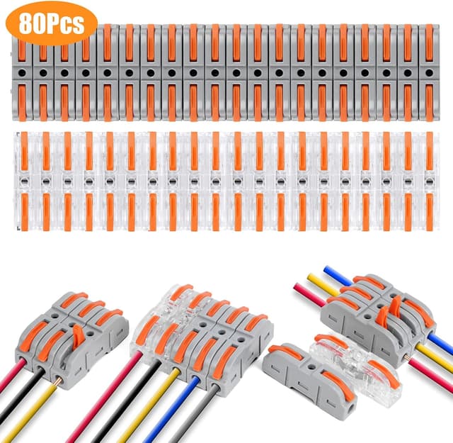 Detalle de Flintronic wire connectors 80 pcs quick