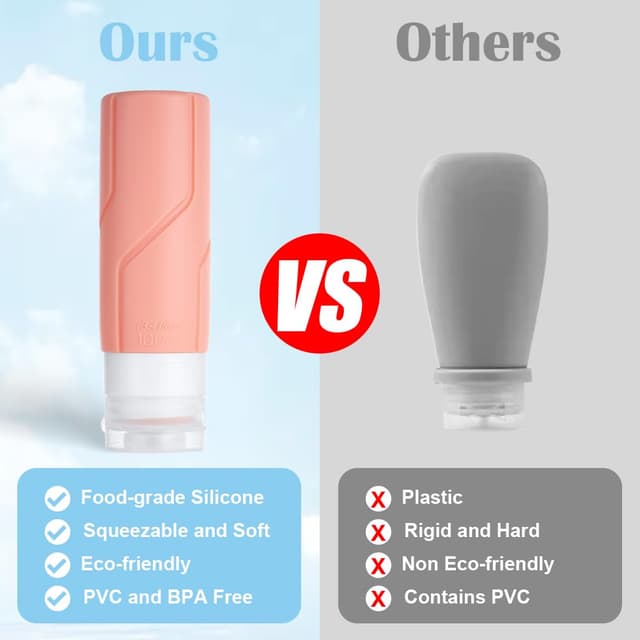 Thumbnail 5 de OSDUE 4er Silikon-Reiseflaschen 100 ml