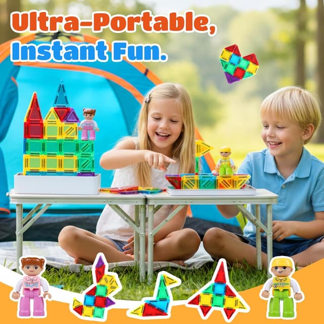 Thumbnail 6 de GAGAKU Travel Mini Magnetic Tiles 50PCS