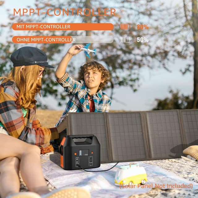 Detalle de SinKeu Tragbare Powerstation 99Wh (150W) – Solar Generator mit 230V AC, USB-C und 12V-Zigarettenanzünder-Port