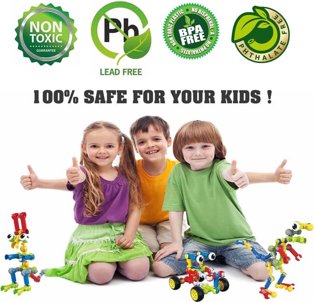 Thumbnail 5 de Huaker 180-Piece STEM Building Set for Kids 🧩