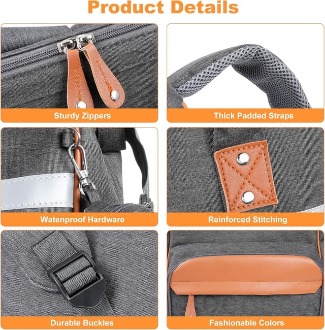 Thumbnail 3 de Romon Sac à Dos à Langer 11.8"x15.7"x6.3"