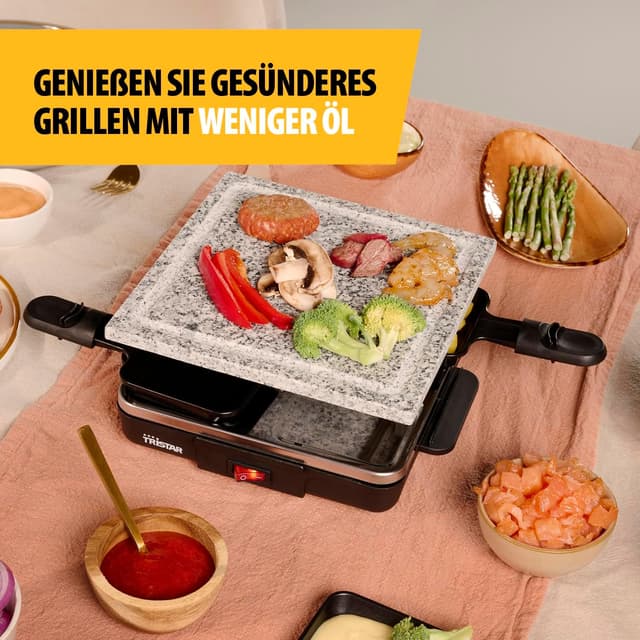 Thumbnail 2 de Tristar Raclette-Stein RA-2745 – Grillplatte 21×21 cm