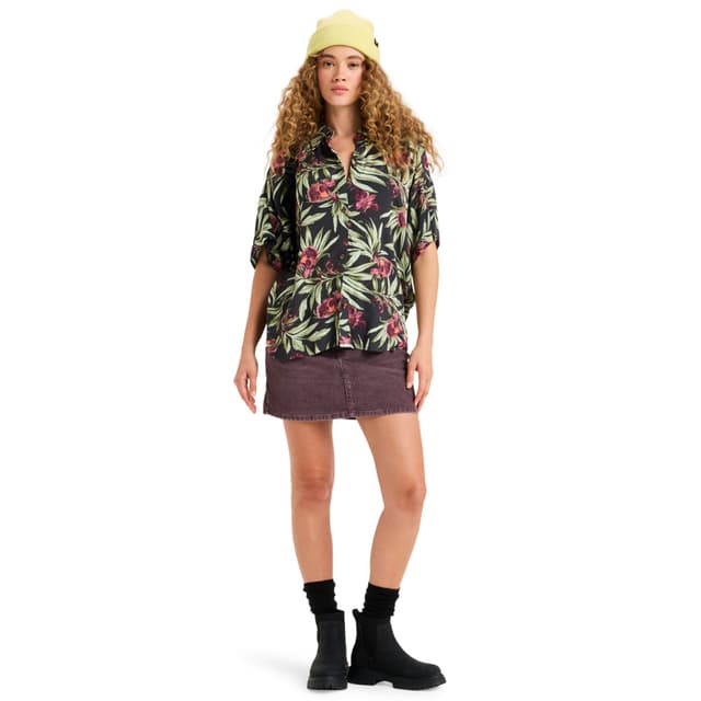 Detalle 2 de Roxy Beachy Nostalgia Crinkle — Camisa mujer