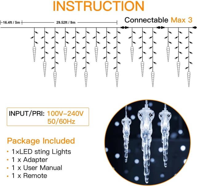 Thumbnail 4 de MOJINO Tenda luminosa esterna 10 m, 360 LED