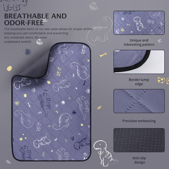 Thumbnail 6 de IEUUMLER Washable Pee Pads 80x90 cm 2 Pack