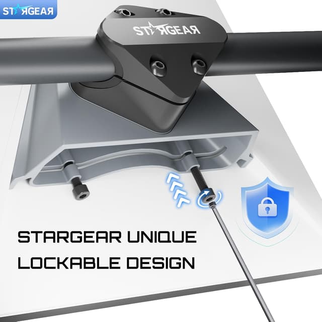 Detalle de STARGEAR Starlink Mini Mount (Anti-Theft Tube Clamp) for Round Rails 7/8 in, 1 in, and 1.25 in