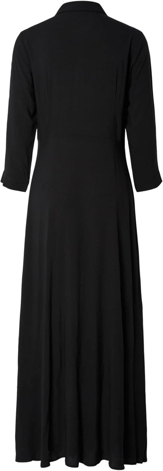 Detalle de YAS Female Kleid YASSAVANNA mit Kent-Kragen und Frontknopfleiste