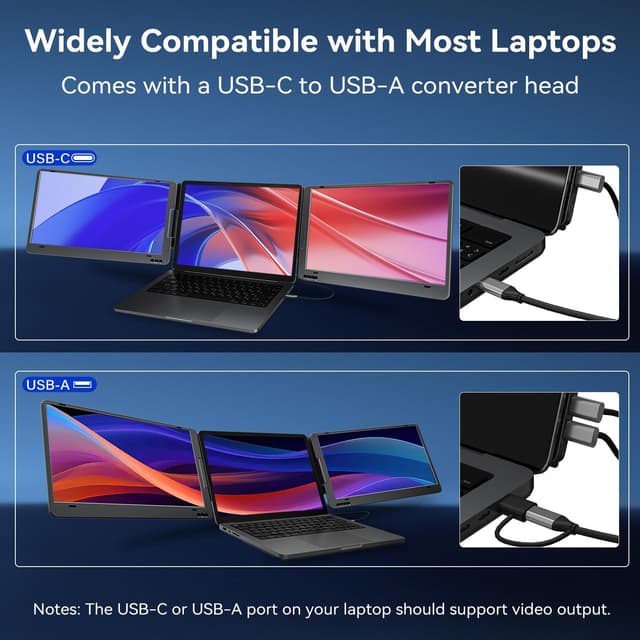 Thumbnail 6 de KPKUE X90A 14" Dual Portable Laptop Screen Extender (1080P FHD IPS, USB-C)