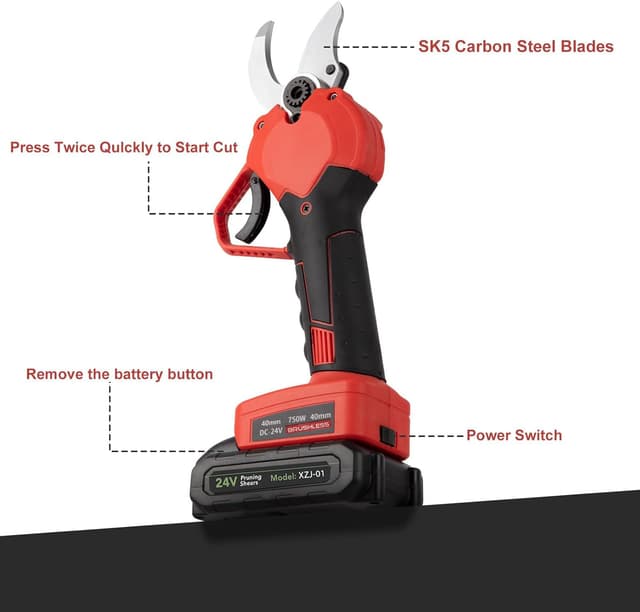 Thumbnail 5 de Tijeras de Podar 40mm 24V 📷