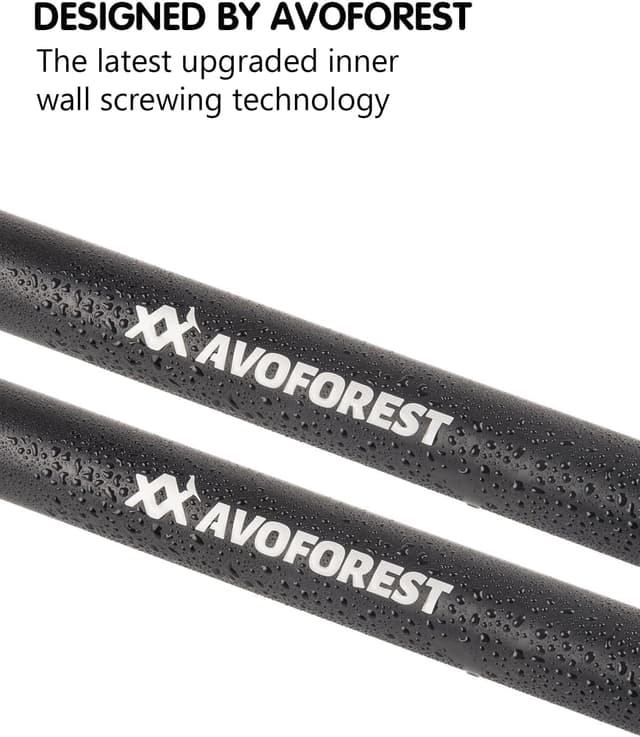 Detalle de AVOFOREST telescoping tarp poles set (88–265cm) with lightning protection cap