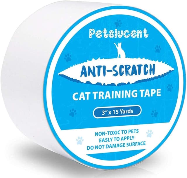 Detalle de Petslucent Cat Scratch Deterrent Sticky Paws Tape (Blue, 3'' x 15 Yards)