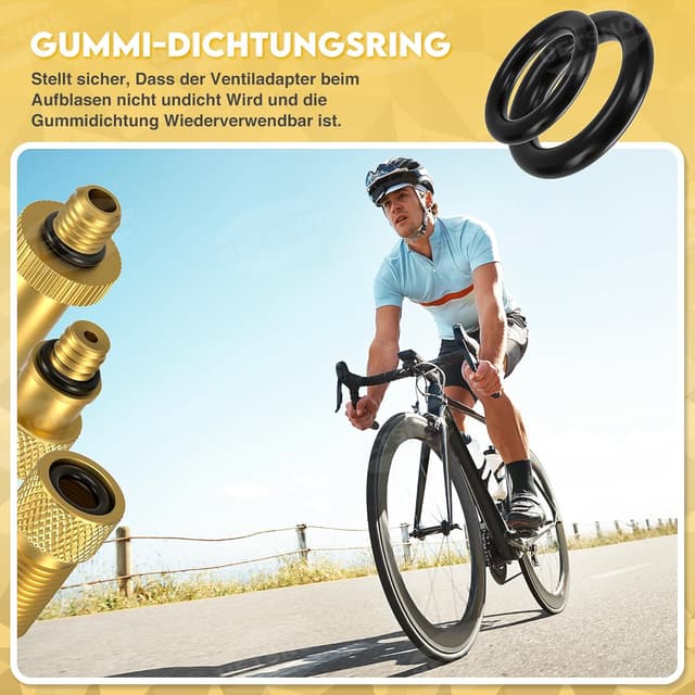 Thumbnail 4 de UETSNOR Fahrradventil Adapter Set