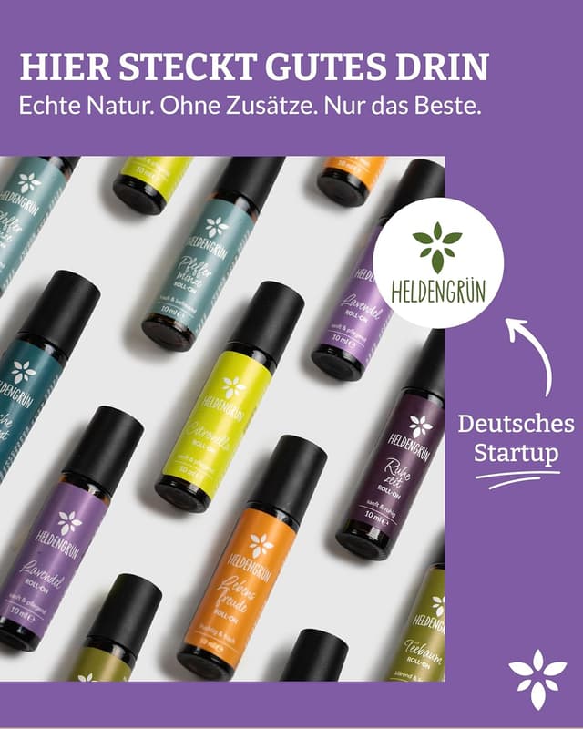 Detalle 2 de Heldengrün BIO Roll-On Lavendel 2-in-1