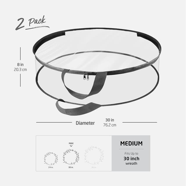 Thumbnail 5 de ZOBER 30 Inch Wreath Storage Bag 2-Pack