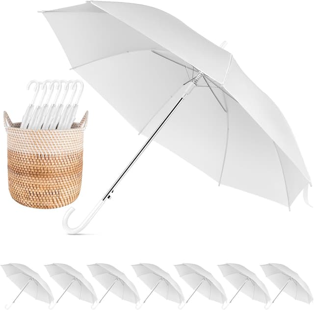 Detalle de Profasion 8-Pack Wedding Umbrella set, Windproof ☂