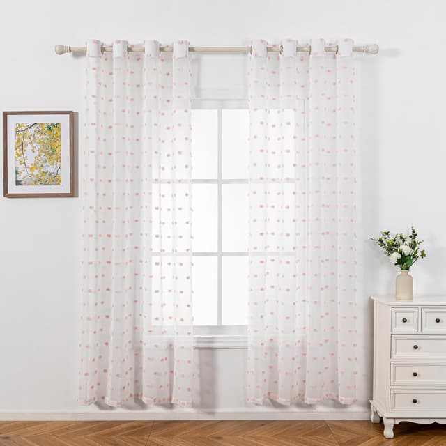 Detalle 2 de MYSKY HOME Ösenvorhang 245 x 140 cm rosa