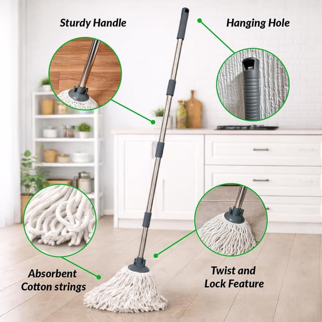 Thumbnail 4 de LSC Cotton Floor Mop 120cm handle