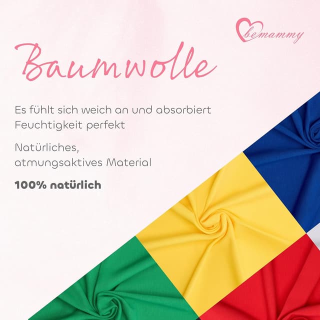 Thumbnail 5 de Be Mammy Leggings Premaman 3/4 in Cotone Bio 210 gsm