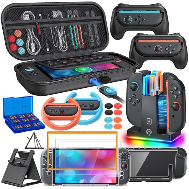 Detalle de FYOUNG Switch 2 Accessories Bundle 23‑in‑1