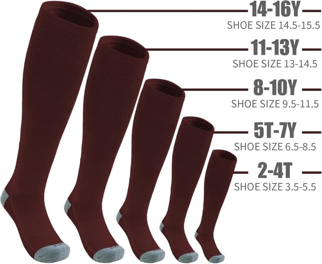 Detalle 2 de QBK Youth Baseball Socks Set 2-16Y