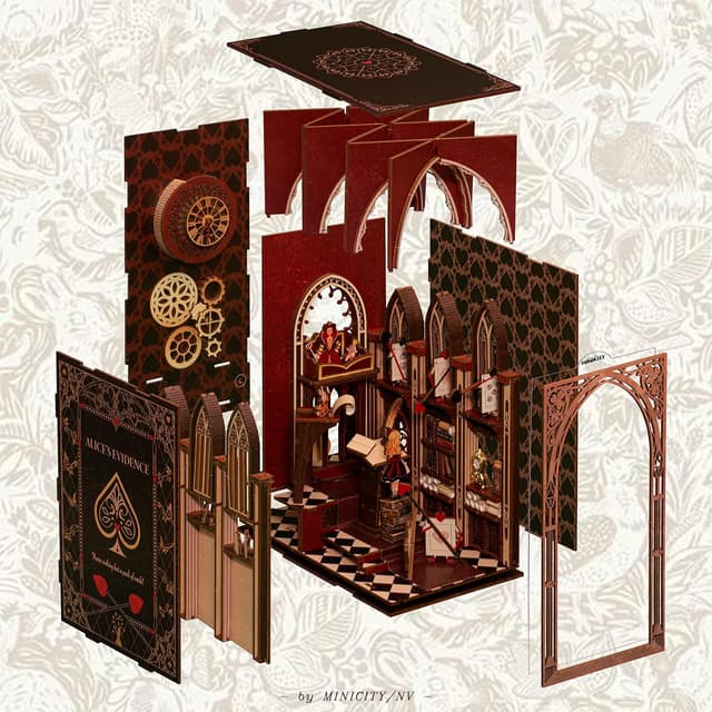 Thumbnail 5 de MiniCity Kit Libreria Pianista in Legno