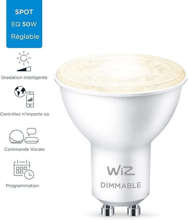 Thumbnail 6 de WiZ - Bombilla LED Intelligente Wi-Fi 4,9W 🕯️ - Pack de 2