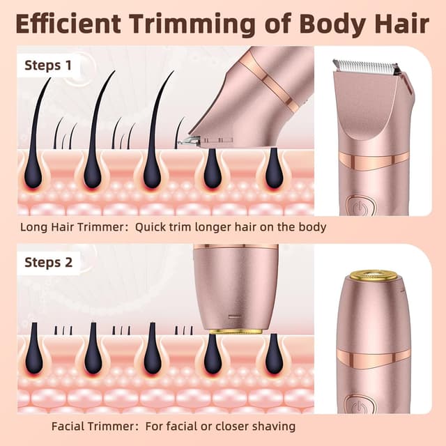 Detalle 2 de Bilitase Lady Shaver 3 in 1 5V Wet & Dry