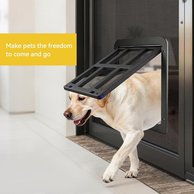 Thumbnail 4 de Schermo Porta Cani per Porta Scorrevole Nero