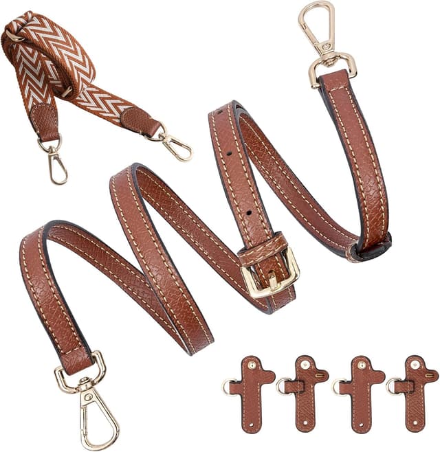 Detalle 1 de Gastinsave Handbag Straps Replacement (Genuine Leather) – Adjustable Shoulder/Crossbody Strap for Longchomp Tote Bag