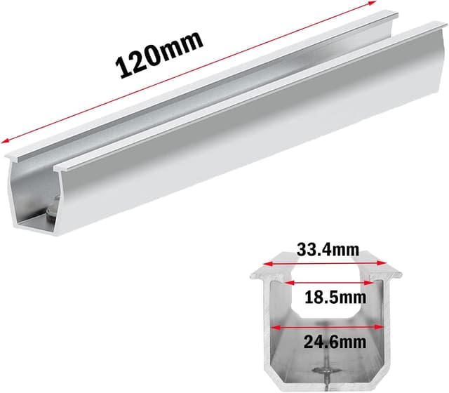 Detalle de Solarmodul Halterung für Flachdach & Trapezdach – Montage-Set mit verstellbarer Klemme (AL6005-T5) für 30–35 mm Module