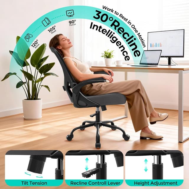 Detalle 2 de AreShark Office Chair Ergonomic Mesh 300 lb capacity