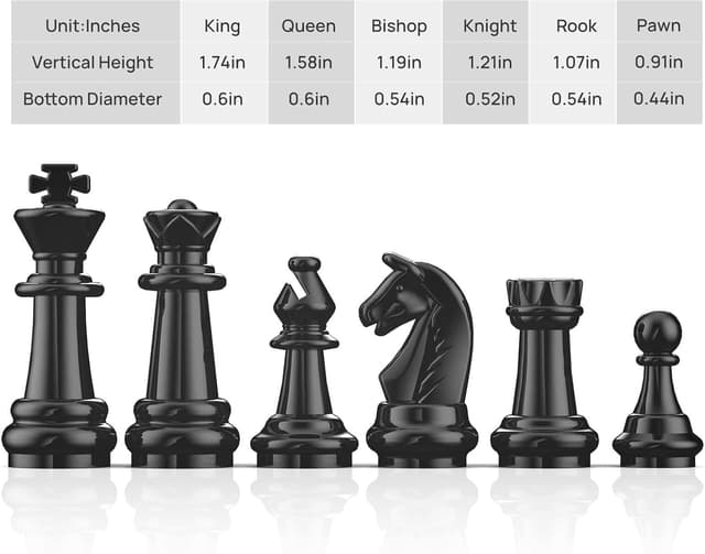 Thumbnail 4 de Magnetic Travel Chess Set 9.5 Inch ♟