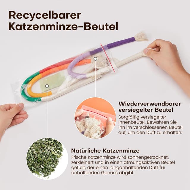 Thumbnail 4 de Potaroma Kauspielzeug 3er Set 🐱