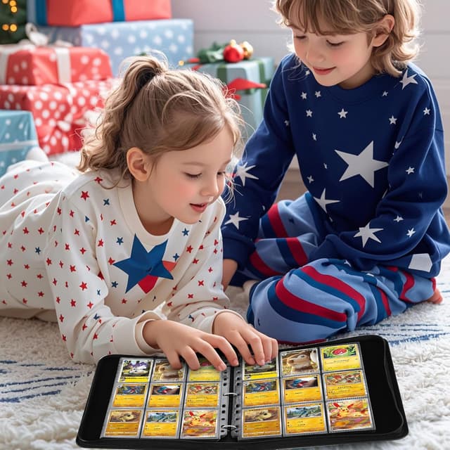 Detalle de Raccoglitore Carte Pokémon con 50 pagine doppia faccia e capacità fino a 900 carte (album in pelle PU impermeabile)