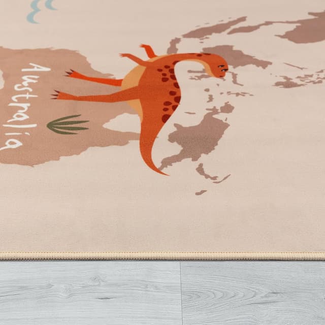 Thumbnail 1 de Paco Home Tapis Enfant Beige 80x150